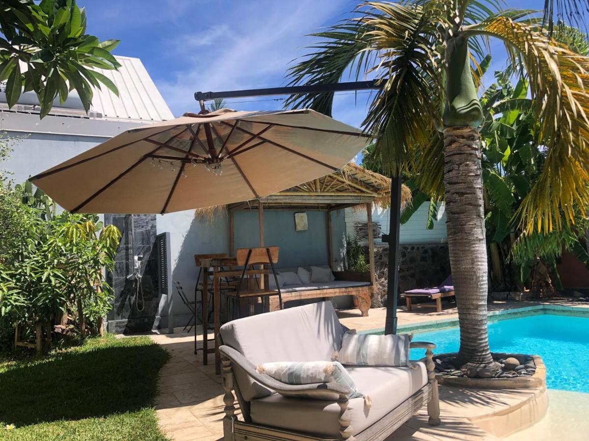 Apartament Studio Independant Dans Propriete Avec Piscine Et Wifi Saint-Gilles Les Bains Zewnętrze zdjęcie