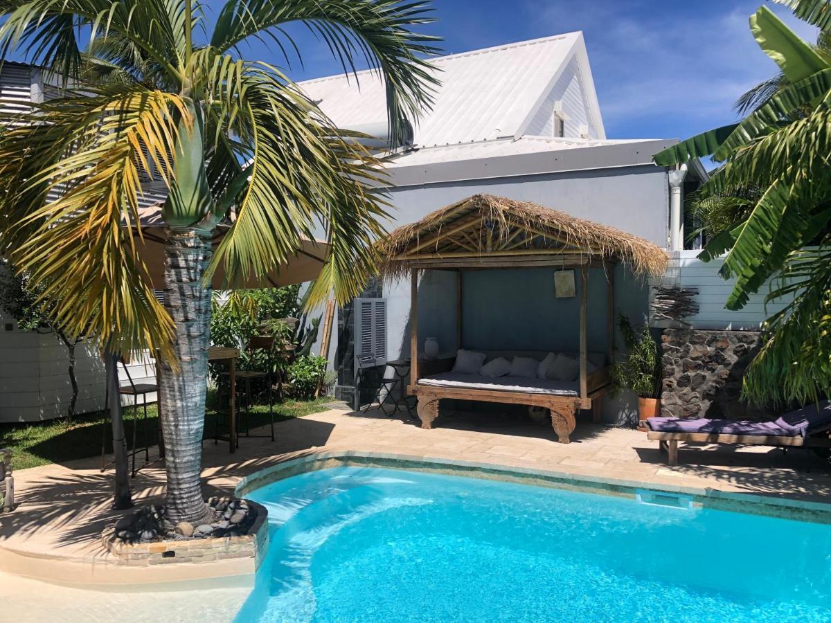 Apartament Studio Independant Dans Propriete Avec Piscine Et Wifi Saint-Gilles Les Bains Zewnętrze zdjęcie